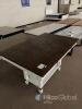 Farmhouse-Style Kitchen Island with 2 Drawers and 2 Shelves, 55" x 27.5" x 35.4" - 2