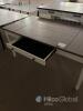 Lift-Top Writing Desk with Storage and Drawer, Two-Tone Finish, 47" W x 23.5" D x 30.5" H - 7