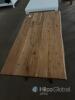 Solid Hardwood Dining Table, Starburst Metal Legs, Live Edge, Approx. 78"x39" - 6