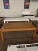 Rectangular Wooden Dining Table, 63"x35", Natural Finish, Seats 6 - 2