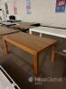 Rectangular Wooden Dining Table, 63"x35", Natural Finish, Seats 6 - 3