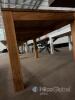 Rectangular Wooden Dining Table, 63"x35", Natural Finish, Seats 6 - 4