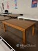 Rectangular Wooden Dining Table, 63"x35", Natural Finish, Seats 6 - 6