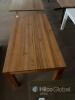Rectangular Wooden Dining Table, 63"x35", Natural Finish, Seats 6 - 7