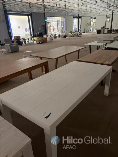 Frances Brush White Dining Table 2.25m