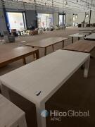 Frances Brush White Dining Table 2.25m