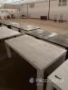 72" Rectangular Wooden Dining Table, Light White-Washed Finish, Seats 6 - 2