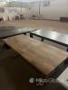 Large Solid Wood Trestle Dining Table, Seats 8-10, Rustic Farmhouse Style