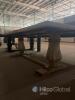 Large Solid Wood Trestle Dining Table, Seats 8-10, Rustic Farmhouse Style - 6