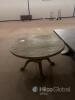 48" Solid Wood Round Pedestal Dining Table, Light Natural Finish, Seats 4-6, Fixed Top - 2