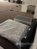 Queen Upholstered Storage Bed Frame with Tufted Wingback Headboard & Mattress, Dark Gray - 4