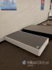 Single Bed Base, White with Grey Top, Plastic Legs, 74.8" x 35.4" x 13.8" - 2