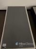 Single Bed Base, White with Grey Top, Plastic Legs, 74.8" x 35.4" x 13.8" - 4