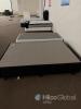 Queen Size Ensemble Bed Base, Black/Gray, Serial 1021, Solid Wood Construction, Showroom Model - 3