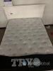 Francis Queen Panel Bed Frame with Mattress, White Finish, Includes Headboard and Footboard - 4