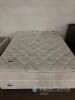 Queen Bamboo Pillow Top Innerspring Mattress with Box Spring and Casters, Bamboo Fabric Cover