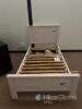 White Wooden Single Bed Frame