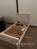 White Wooden Single Bed Frame - 2