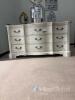 Ashley Furniture B980-31 9-Drawer Dresser, Antique White, Ornate, Solid Wood, 74"W - 9