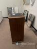 3-Drawer Wooden Filing Cabinet, Model LIK 3187, Vietnam, Lockable Top, 41"x19"x18", 2020 - 4