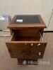 3-Drawer Wooden Filing Cabinet, Model LIK 3187, Vietnam, Lockable Top, 41"x19"x18", 2020 - 7