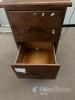 3-Drawer Wooden Filing Cabinet, Model LIK 3187, Vietnam, Lockable Top, 41"x19"x18", 2020 - 8