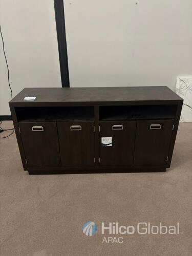 Ashley Furniture Hyndell Dining Server D731-60, Dark Espresso Finish, 60.13" W x 18" D x 32" H