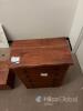 Solid Wood 5-Drawer Chest of Drawers, Medium-Dark Brown Finish, Black Metal Ring Pulls - 3