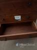 Solid Wood 5-Drawer Chest of Drawers, Medium-Dark Brown Finish, Black Metal Ring Pulls - 6