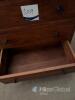 Solid Wood 5-Drawer Chest of Drawers, Medium-Dark Brown Finish, Black Metal Ring Pulls - 7