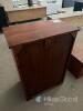 Solid Wood 5-Drawer Chest of Drawers, Medium-Dark Brown Finish, Black Metal Ring Pulls - 10