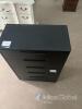 Modern Black 5-Drawer Tall Dresser with Integrated Pulls - 3