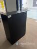 Modern Black 5-Drawer Tall Dresser with Integrated Pulls - 5