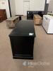 Black Modern Office Desk, 59"x24", 2 Drawers, Locking Pedestal, Lot #1041 - 3