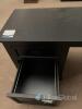 Black Modern Office Desk, 59"x24", 2 Drawers, Locking Pedestal, Lot #1041 - 7