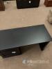 Black Modern Office Desk, 59"x24", 2 Drawers, Locking Pedestal, Lot #1041 - 9