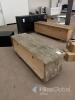 Rustic Solid Wood TV Stand, 65"x20"x22", 2 Drawers, 2 Shelves, Gray Finish, Cable Holes - 3