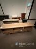 Solid Wood TV Unit Media Console, 70.8" Wide, 3 Drawers, 3 Shelves, Cable Management &mdash; Code 1044
