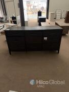 Ashley Furniture B749-31 Dresser, 6-Drawer, Dark Brown Finish, 72"W x 19"D x 36"H