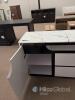Modern White Gloss Sideboard Cabinet, Faux Marble Top, 2 Drawers, 2 Door Shelves, Asset 1046 - 7