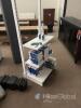 White Metal Retail Gondola Shelving Unit, 3 Tiers, Adjustable, 30"x18"x60" - 2