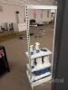 White Metal Retail Gondola Shelving Unit, 3 Tiers, Adjustable, 30"x18"x60" - 5