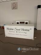 White Retail Store Counter/Reception Desk with Drawers and Cabinets