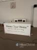 White Retail Store Counter/Reception Desk with Drawers and Cabinets