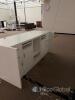 White Retail Store Counter/Reception Desk with Drawers and Cabinets - 5