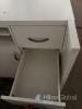 White Retail Store Counter/Reception Desk with Drawers and Cabinets - 8