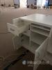 White Retail Store Counter/Reception Desk with Drawers and Cabinets - 9