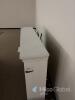 White Glass Door Display Cabinet Sideboard approximately 120 cm in height, 150 cm in width, and 35 cm in depth - 3