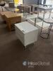 JGR Furniture White 2-Drawer Bedside Table 50 cm width x 40 cm depth x 55 cm height - 3