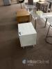 JGR Furniture White 2-Drawer Bedside Table 50 cm width x 40 cm depth x 55 cm height - 4